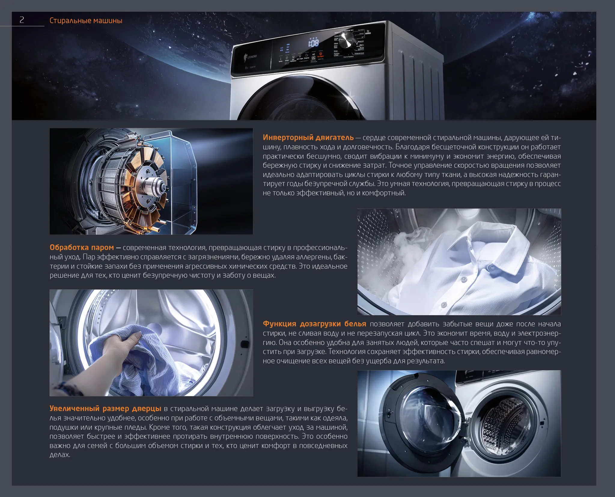 Стиральные машины Leonord